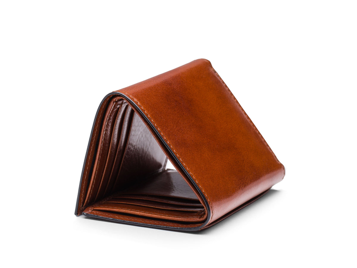 Bosca Double I.D. Trifold  Dark Brown