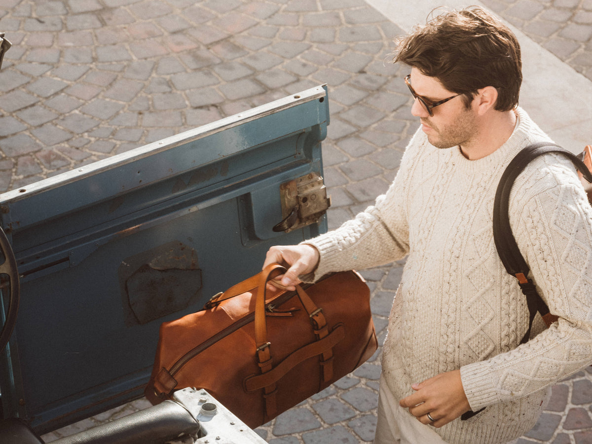 Bosca Dolce Italia Duffle  Amber