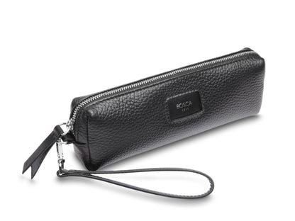 Bosca Monfrini Medium Wristlette Pen Pouch Black