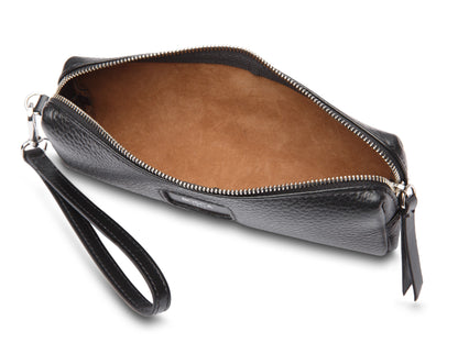 Bosca Monfrini Medium Wristlette Pen Pouch Black