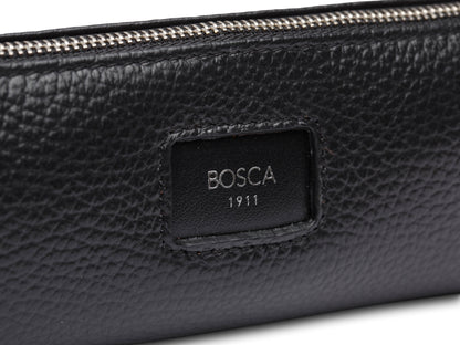 Bosca Monfrini Medium Wristlette Pen Pouch Black