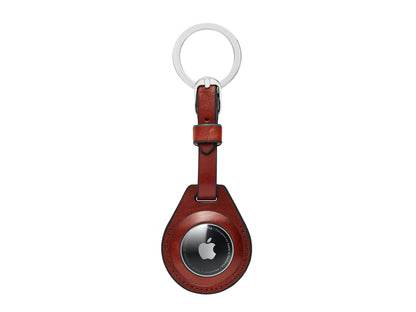 Bosca Airtag Key Fob  Saddle