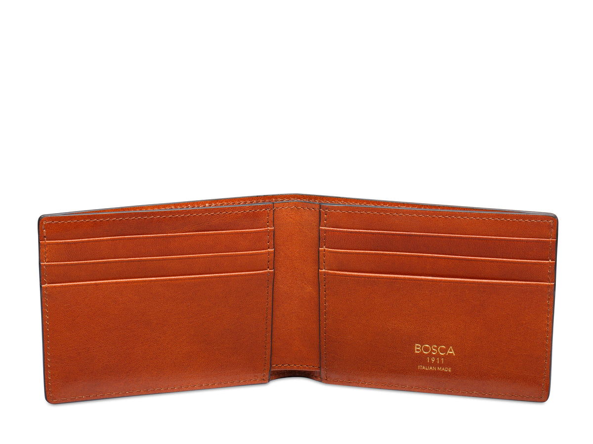 Bosca Italia Small Guitar Pick Wallet Amber