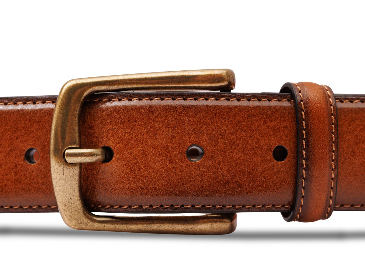Bosca Venice Belt Amber