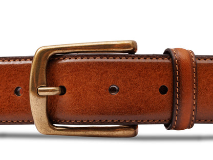 Bosca Venice Belt Amber
