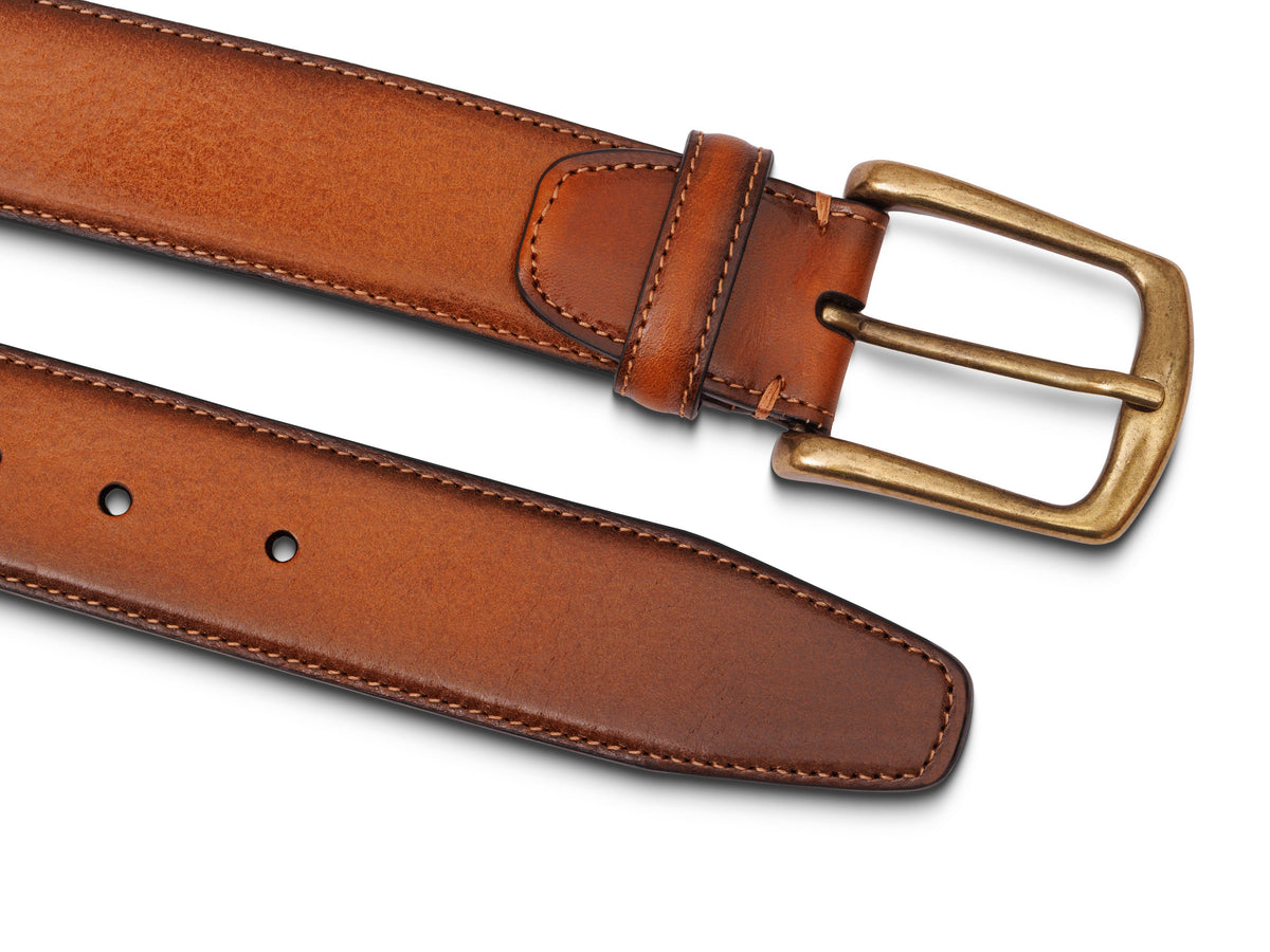 Bosca Venice Belt Amber