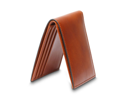 Bosca Old Leather Italia Small Bifold Wallet Amber