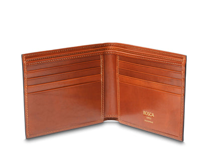 Bosca Old Leather Italia 8 Pocket Wallet Amber