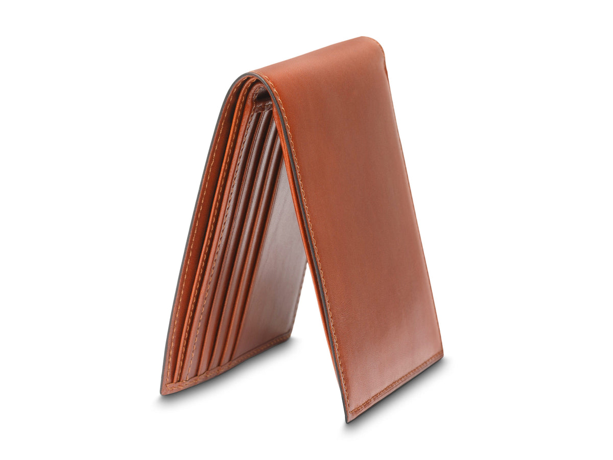 Bosca Old Leather Italia 8 Pocket Wallet Amber
