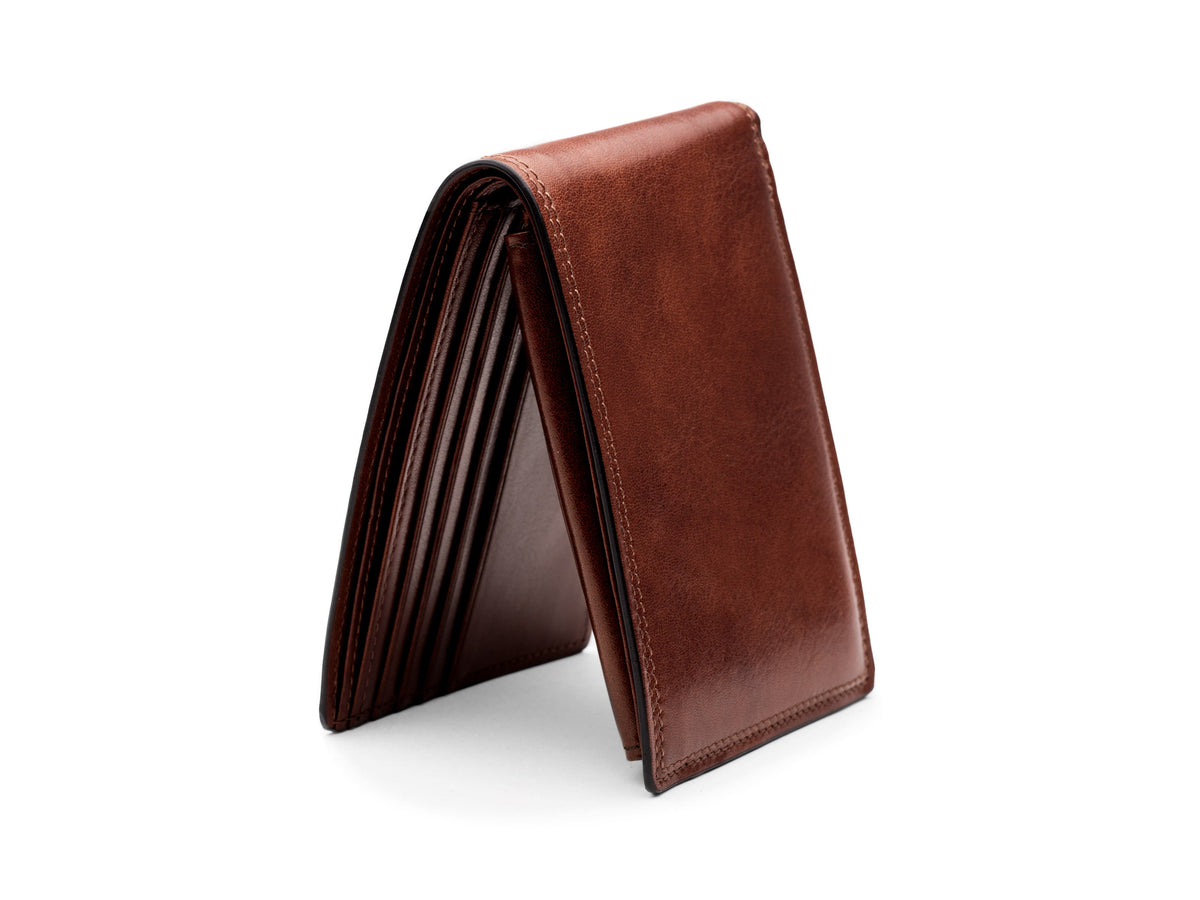 Bosca Dolce Credit Wallet w/I.D. Passcase Dark Brown
