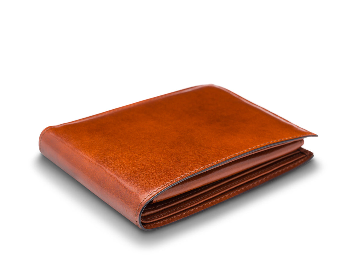 Bosca Old Leather Italia Credit Wallet w/I.D. Passcase Amber