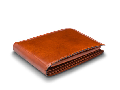 Bosca Old Leather Italia Credit Wallet w/I.D. Passcase Amber