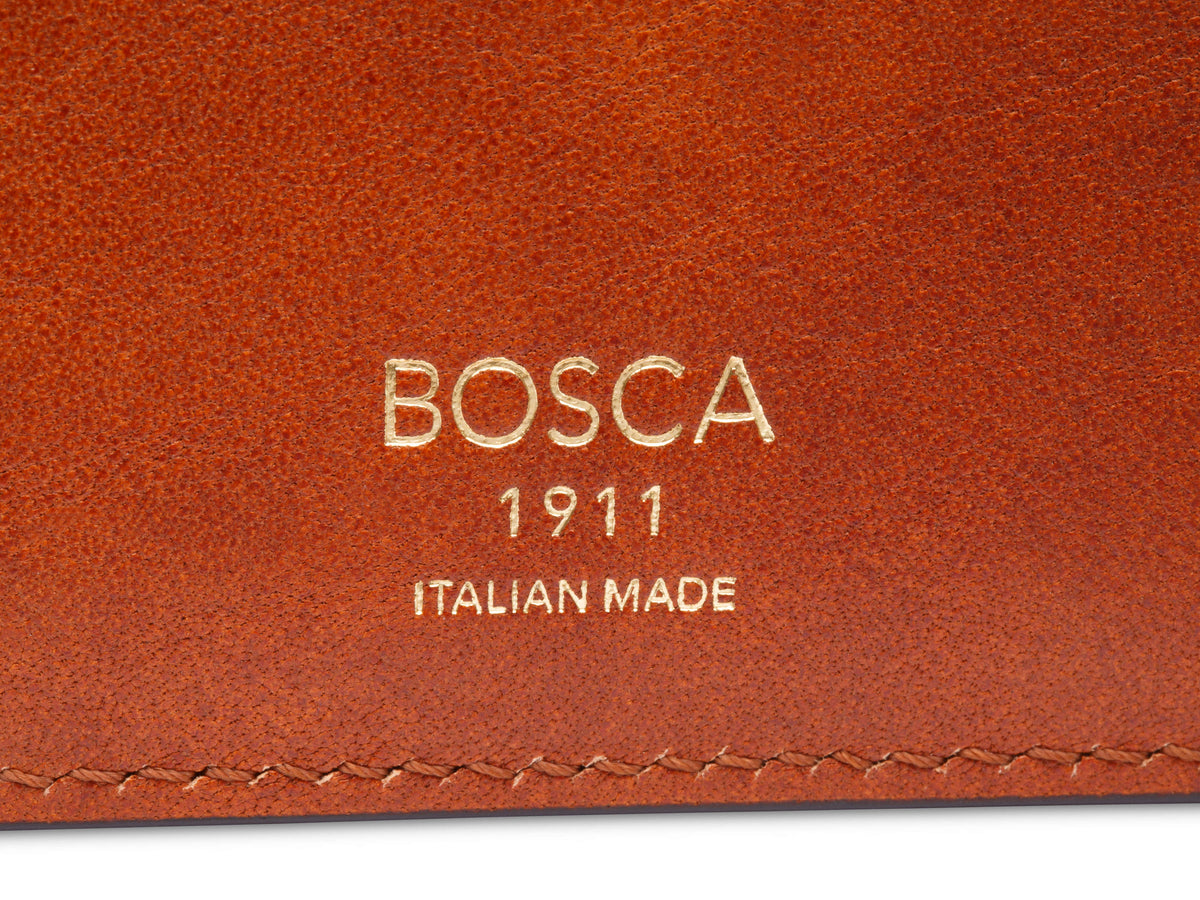 Bosca Dolce Italia Credit Wallet w/I.D. Passcase Amber