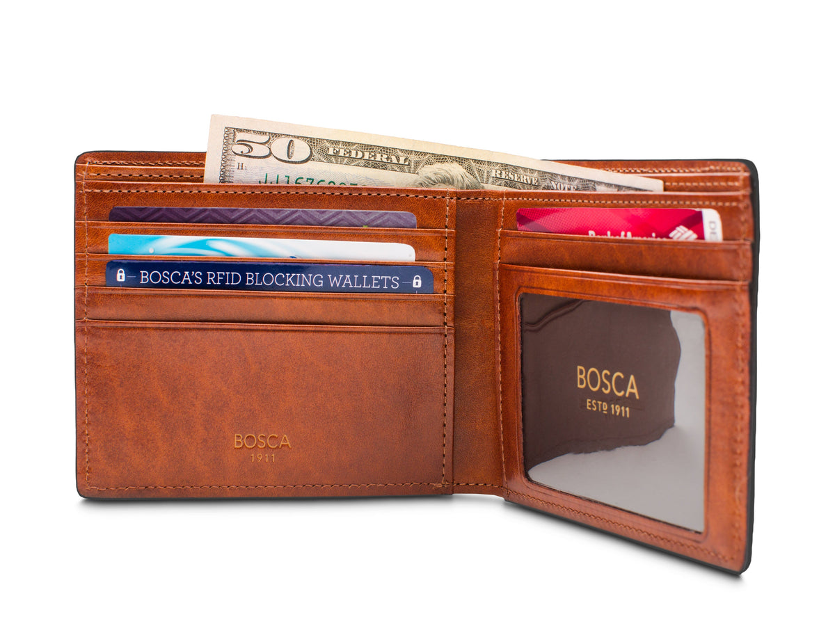 Bosca Dolce Executive I.D. Wallet Amber