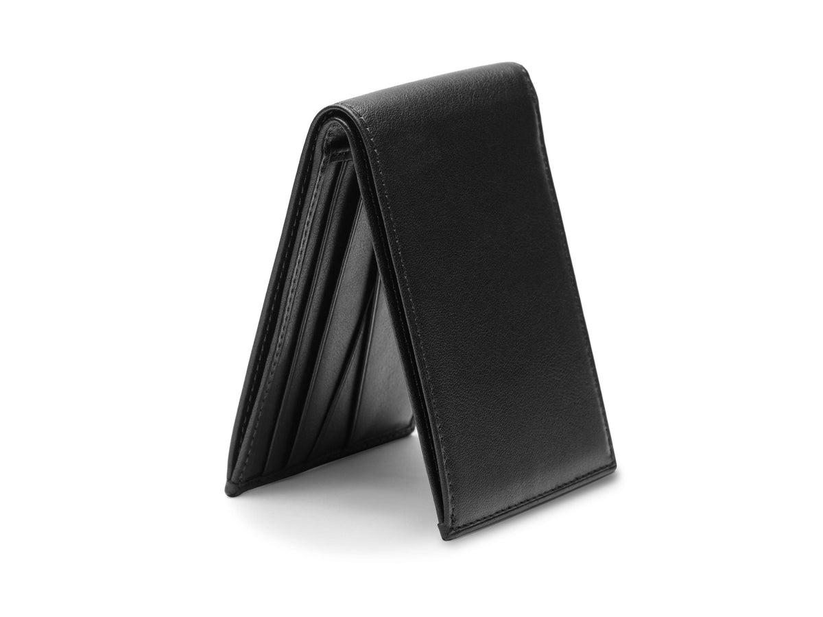 Bosca Nappa Vitello Small Bifold Wallet Black