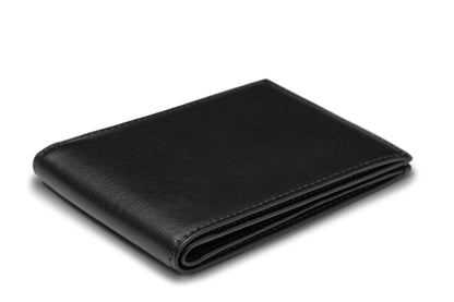Bosca Nappa Vitello Small Bifold Wallet Black