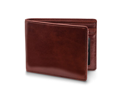 Bosca Old Leather 5 Pocket Wallet W/ I.D. Dark Brown