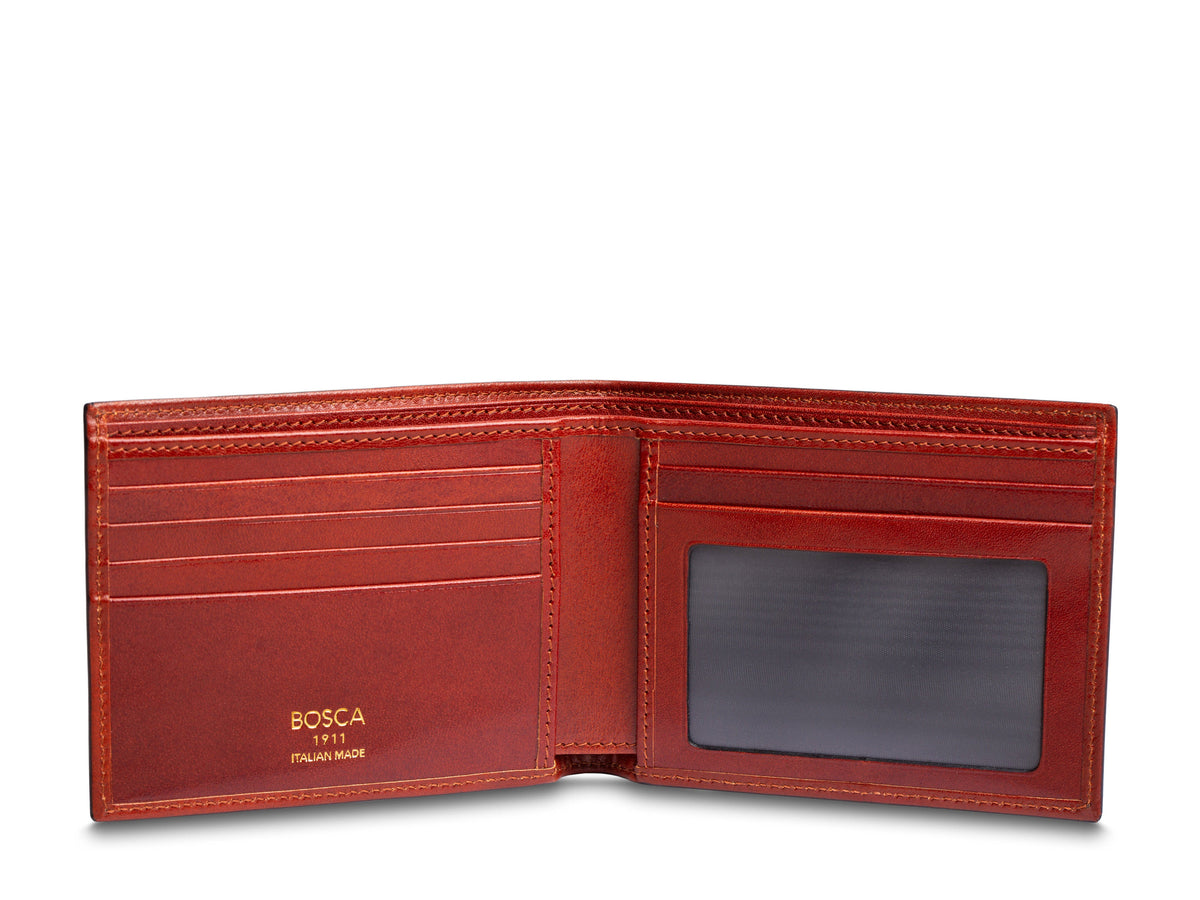 Bosca Smoked Old Leather Executive I.D. Wallet Smoked Red