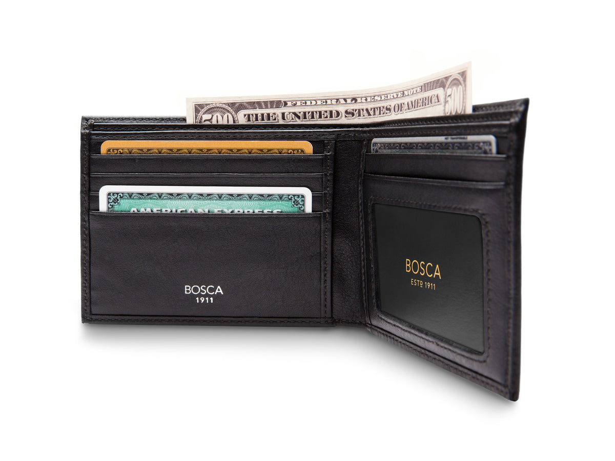 Bosca Nappa Vitello Executive I.D. Wallet Black