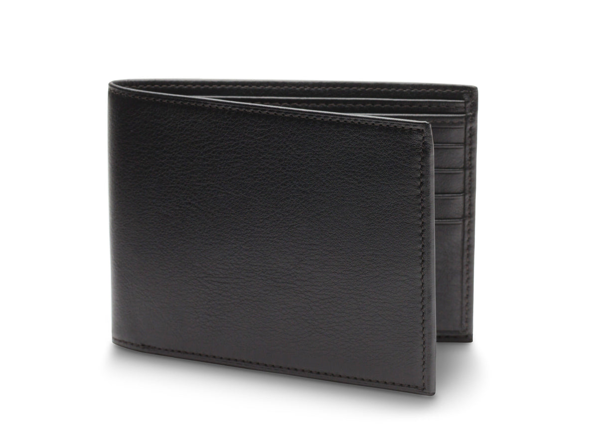 Bosca Nappa Vitello Bifold With Card / I.D. Flap Black