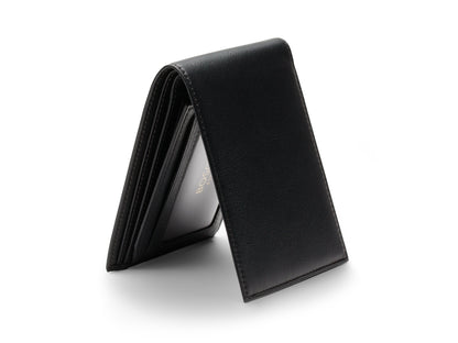 Bosca Nappa Vitello Bifold With Card / I.D. Flap Black