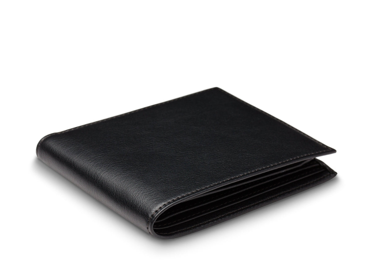 Bosca Nappa Vitello Bifold With Card / I.D. Flap Black