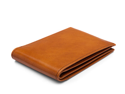Bosca Old Leather Small Bifold Wallet Saddle