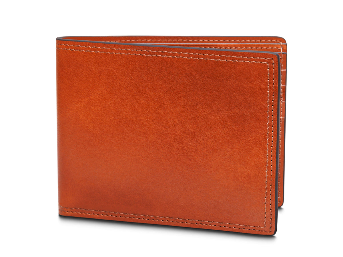 Bosca 8-Pocket Deluxe Executive Wallet  Amber