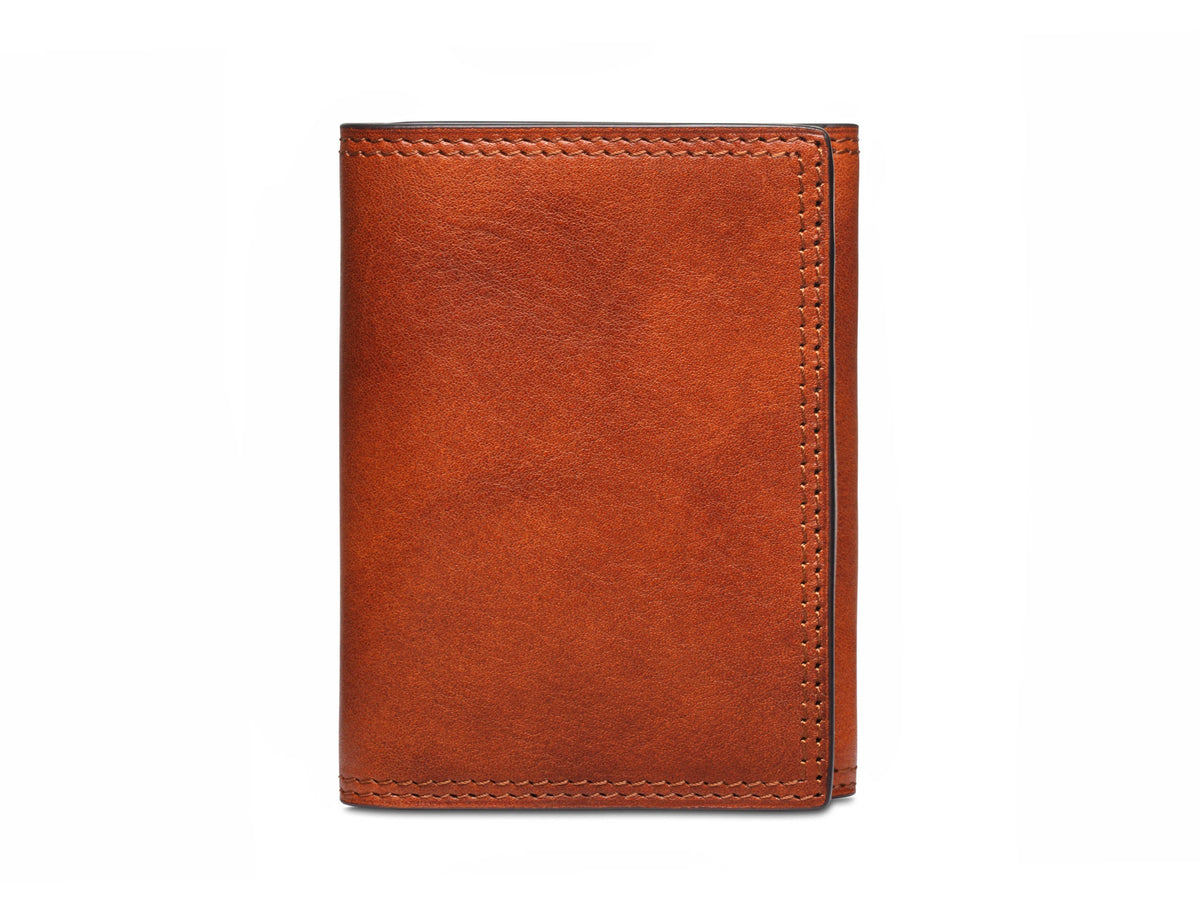 Bosca Dolce Italia Double I.D. Trifold Wallet Amber
