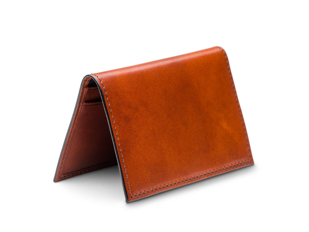 Bosca Old Leather Italia Calling Card Case Amber