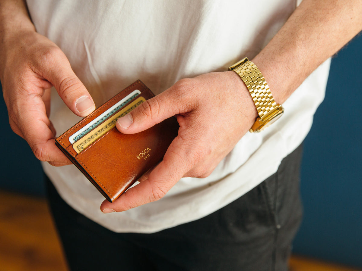 Bosca Weekend Wallet Old Leather Classic  Amber