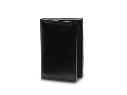 Bosca Nappa Vitello Full Gusset, 2 Pkt Card Case w/I.D. Black