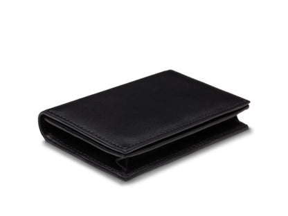 Bosca Nappa Vitello Full Gusset, 2 Pkt Card Case w/I.D. Black