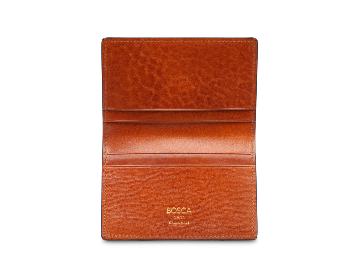 Bosca Italia Dolce Calling Card Case Amber