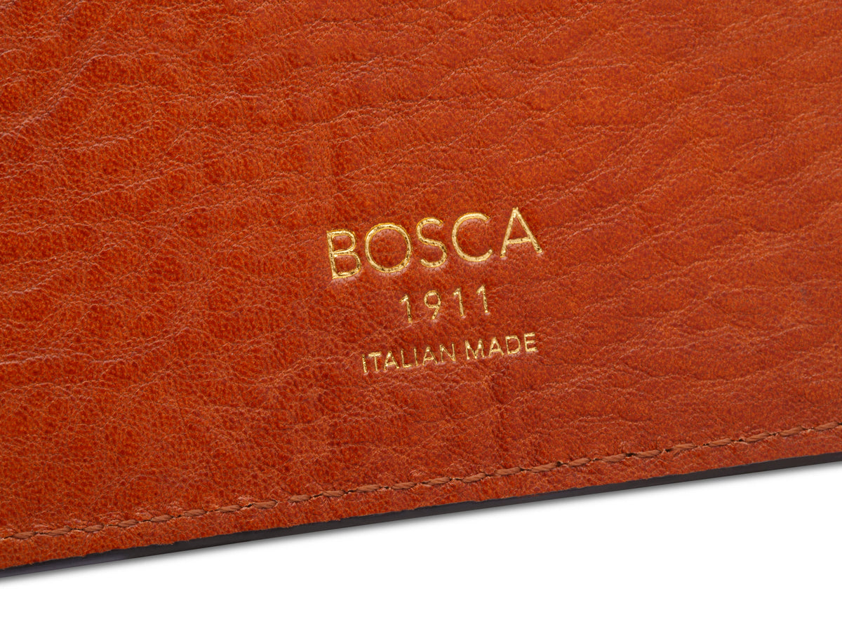 Bosca Italia Dolce Calling Card Case Amber
