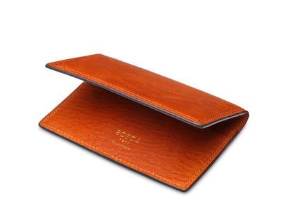 Bosca Italia Dolce Calling Card Case Amber