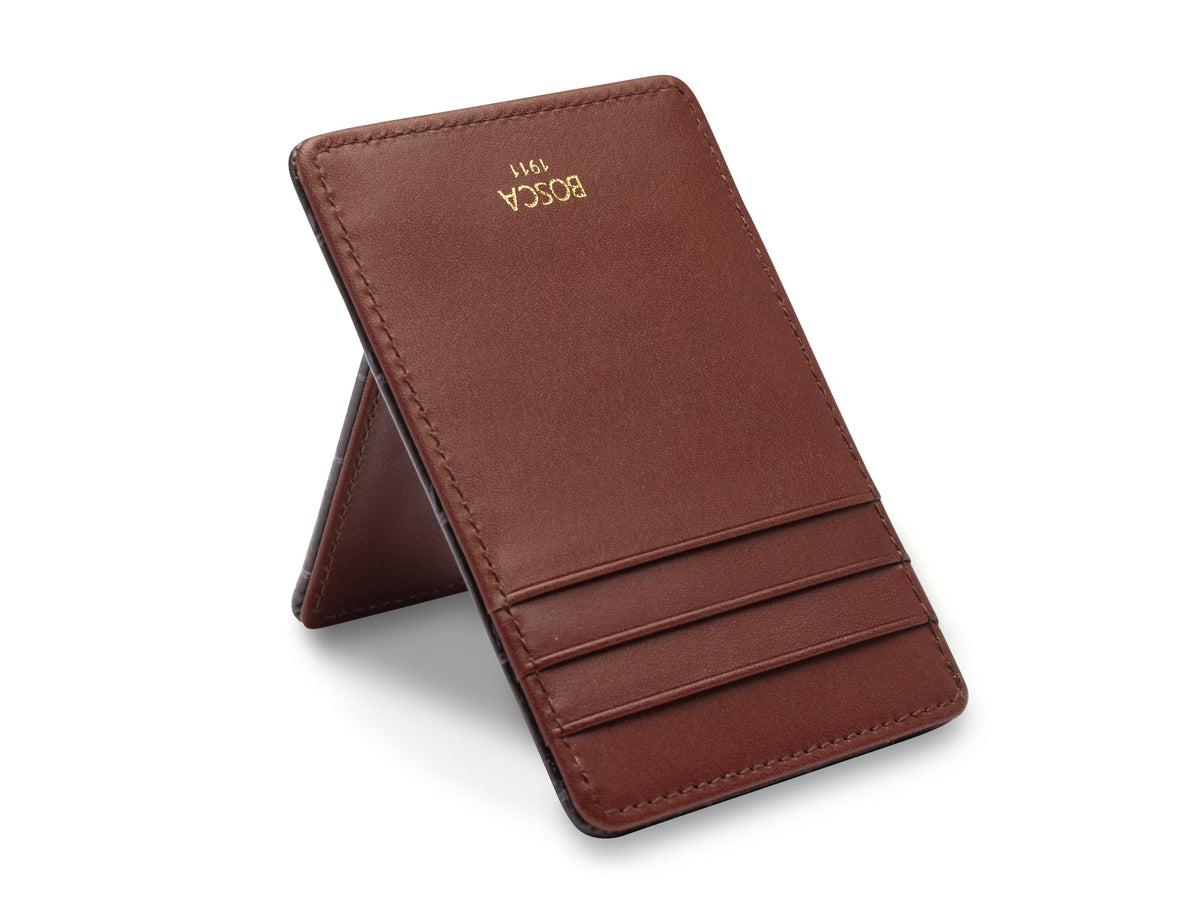 Bosca Vintage Crocco Front Pocket Wallet Vintage Crocco