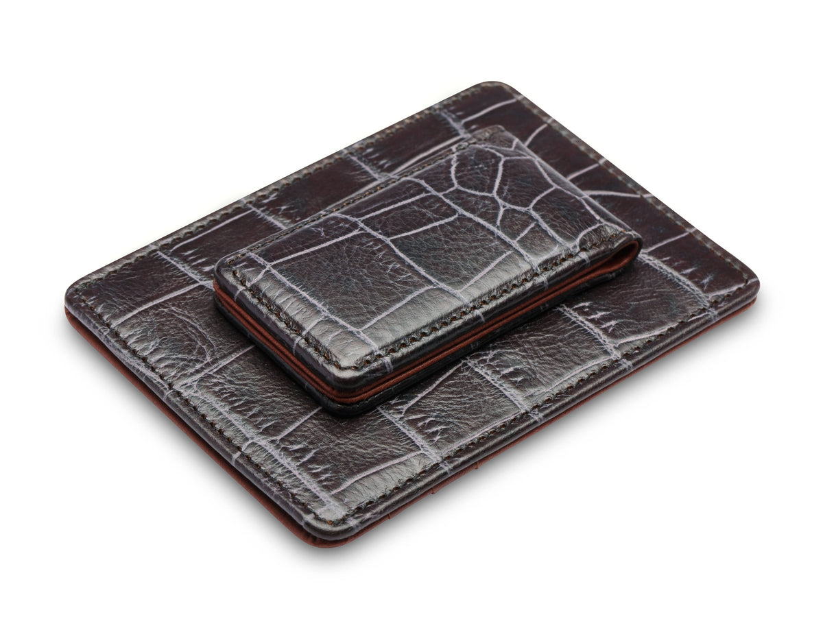 Bosca Vintage Crocco Front Pocket Wallet Vintage Crocco