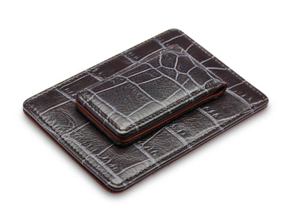 Bosca Vintage Crocco Front Pocket Wallet Vintage Crocco