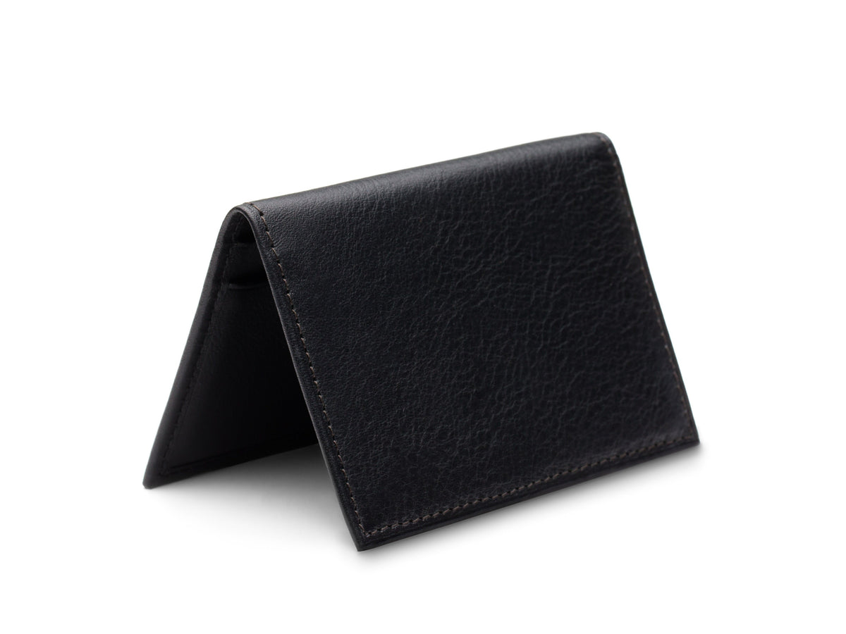 Bosca Nappa Vitello Calling Card Case Black