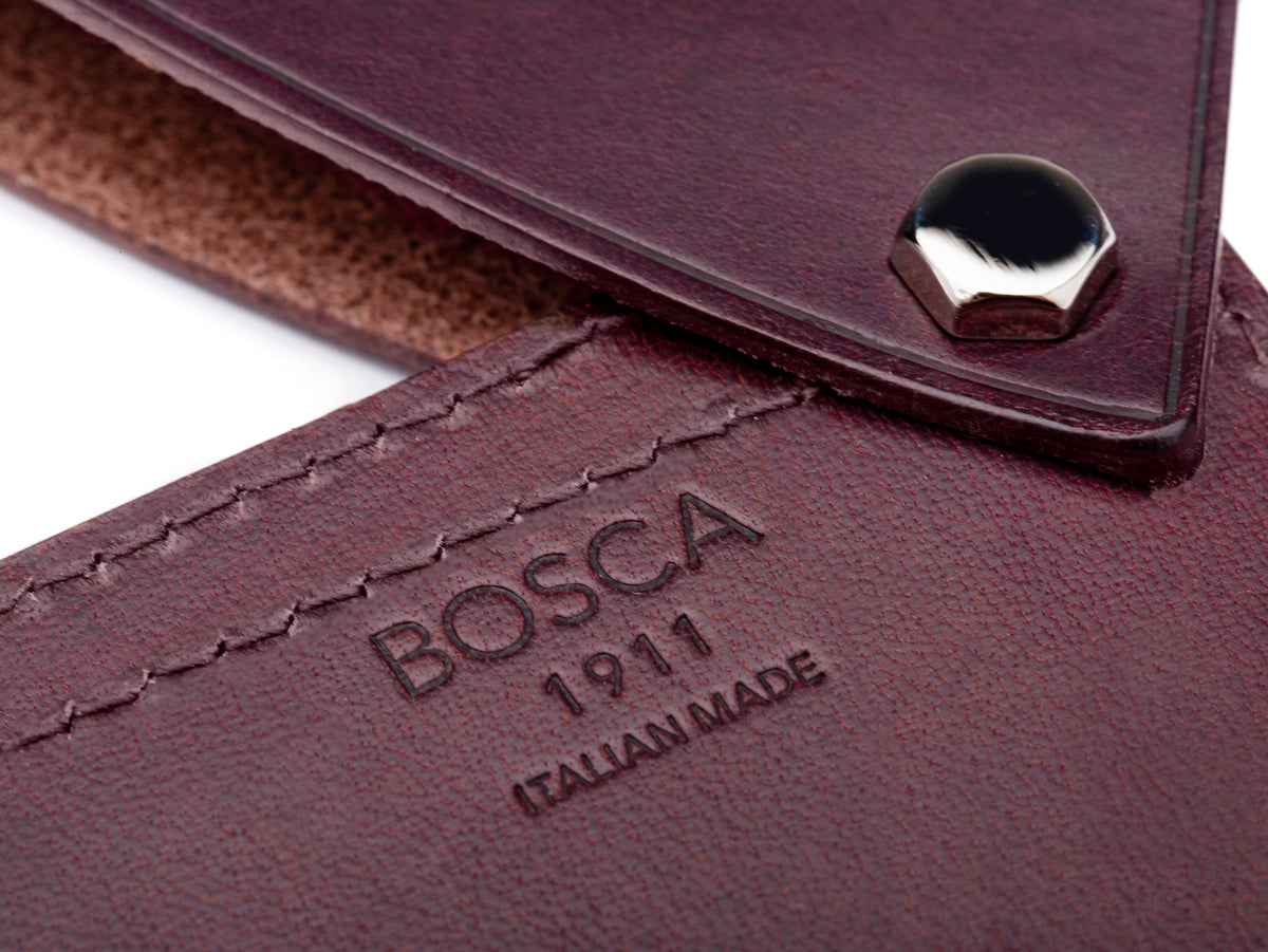 Bosca Flipper Card Case  Blue
