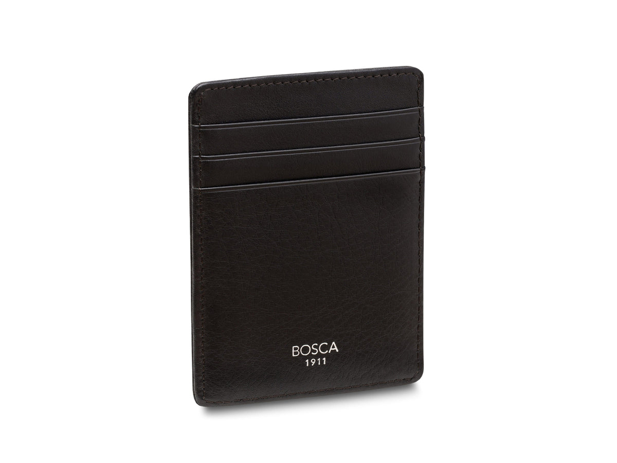 Bosca Nappa Vitello Front Pocket Wallet Black