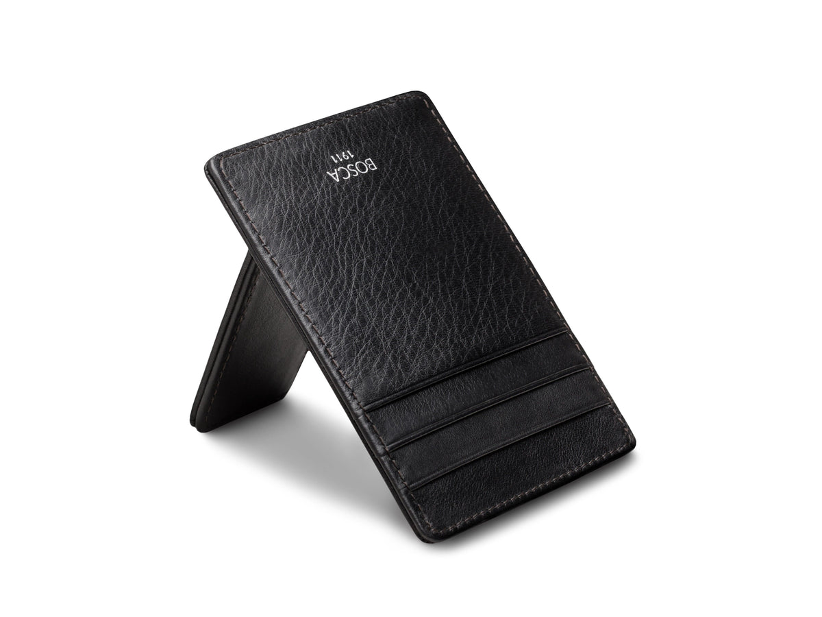 Bosca Nappa Vitello Front Pocket Wallet Black