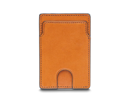 Bosca Slim Card Case  Saddle