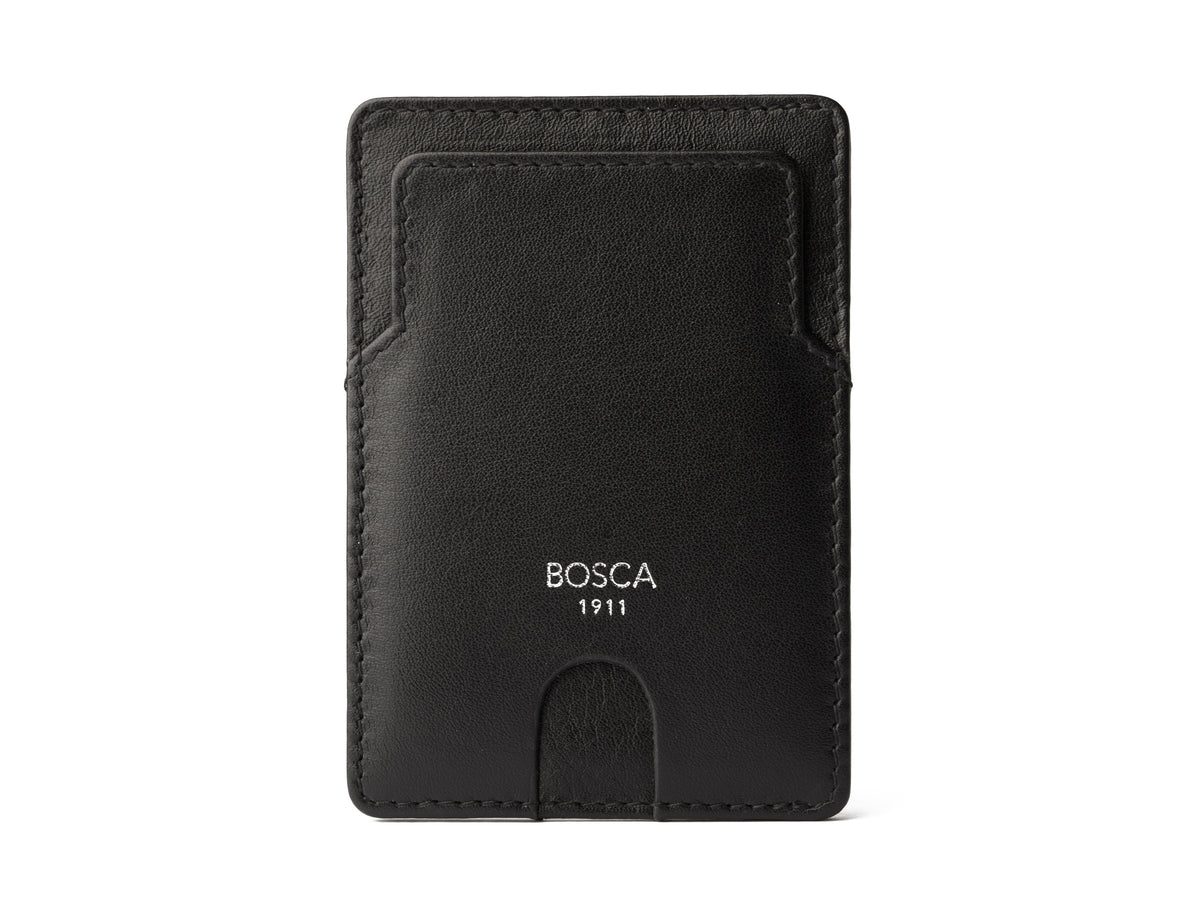 Bosca Nappa Vitello Slim Card Case  Black