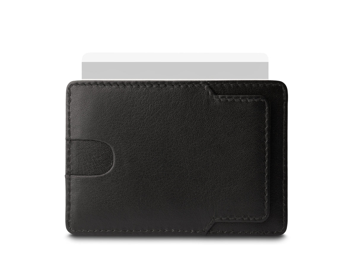 Bosca Nappa Vitello Slim Card Case  Black