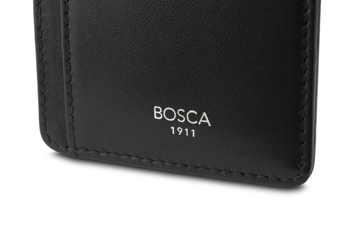 Bosca Nappa Vitello 7 Pocket I.D. Card Case -RFID Black