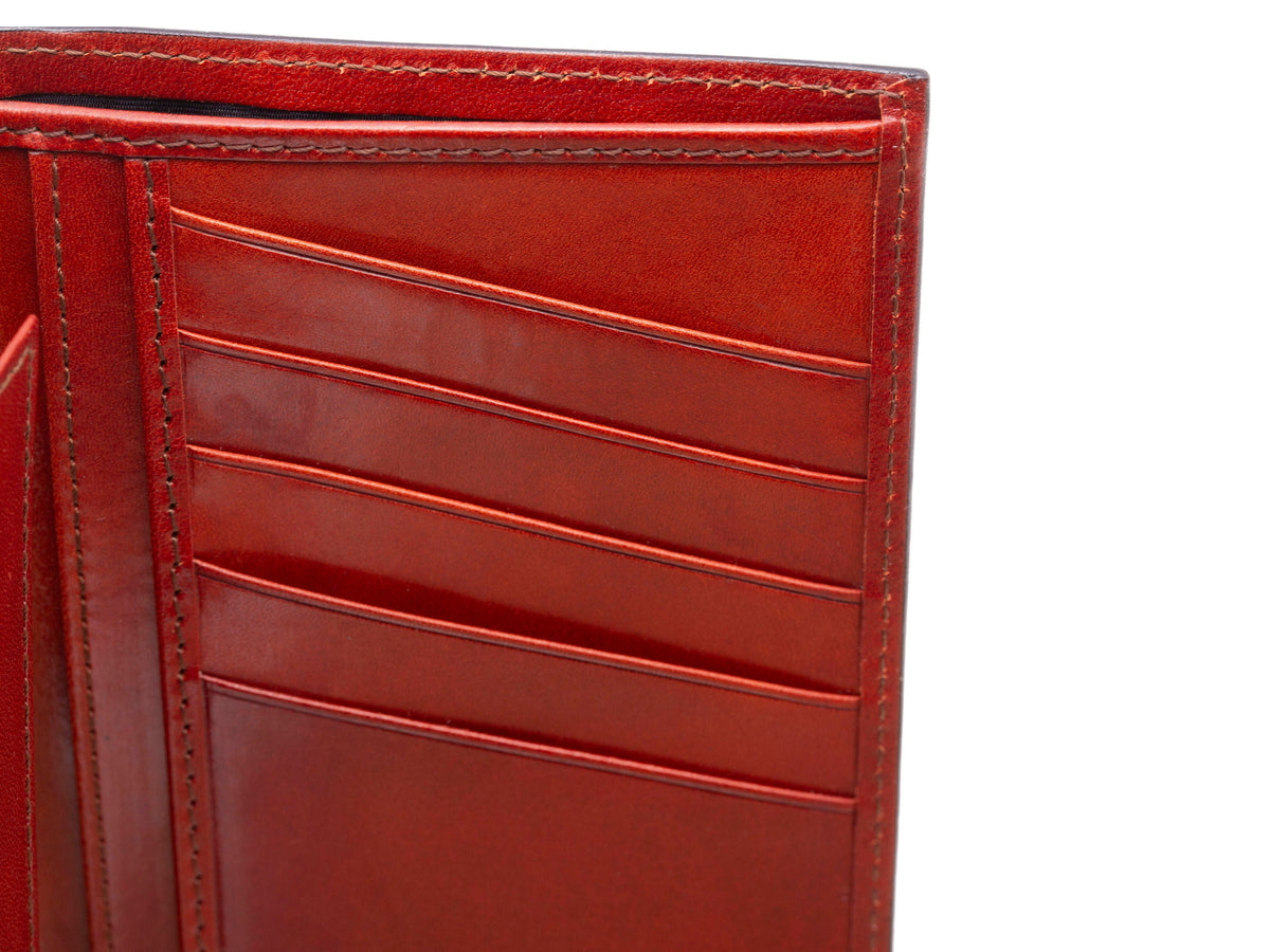 Bosca Old Leather Italia Coat Pocket Wallet Cognac