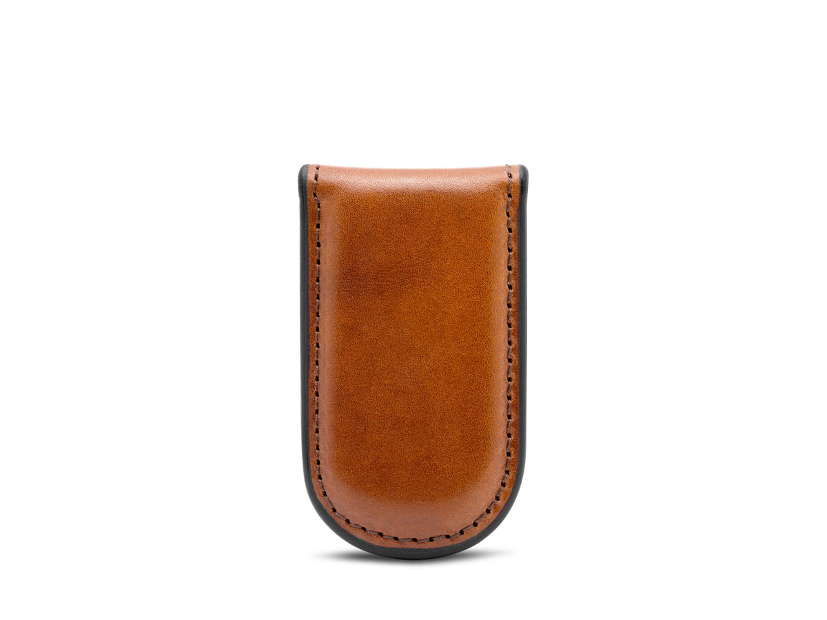 Bosca Old Leather Magnetic Money Clip Cognac