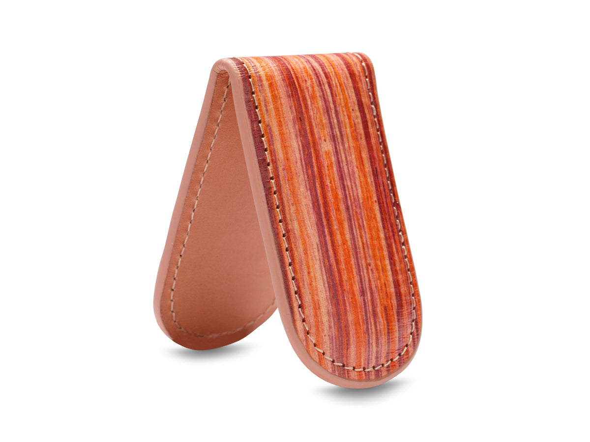 Bosca Magnetic Money Clip  Red/Orange/Pink